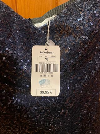 Vestido Azul de Noche nuevo con etiqueta