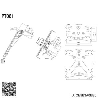 Portamatrículas Universal RIZOMA - Kit c CE5B