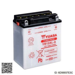 Bateria YB12AL-A Dry charged (sin electr 6D56