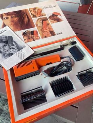 SET VINTAGE 1972 MARCA ‘’Braun” - asciugacapelli