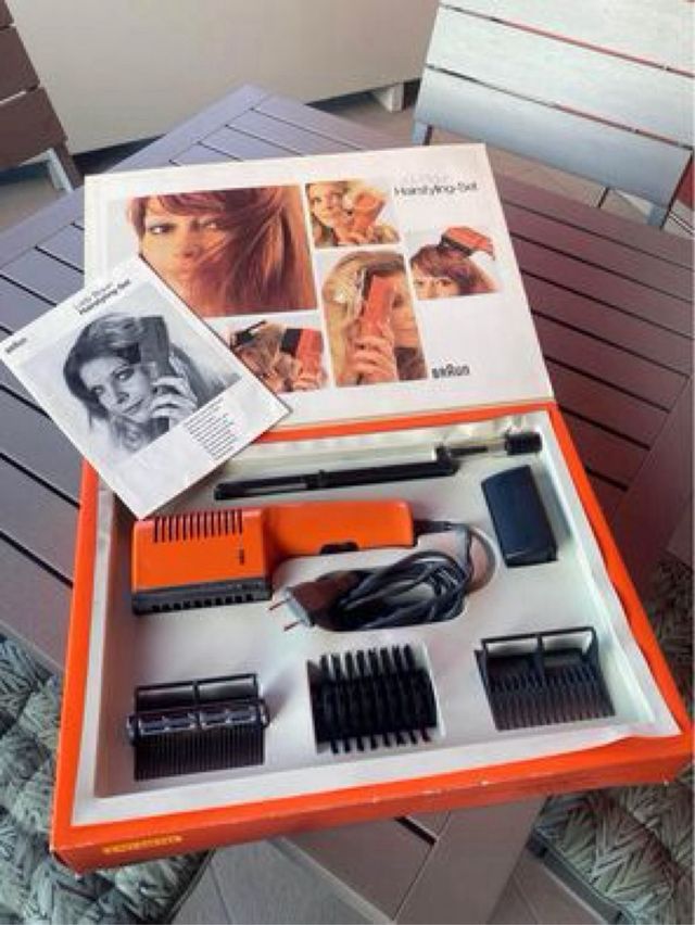 SET VINTAGE 1972 MARCA ‘’Braun” - asciugacapelli