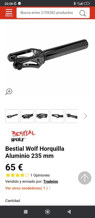 Horquilla bestial wolf scooter patinete