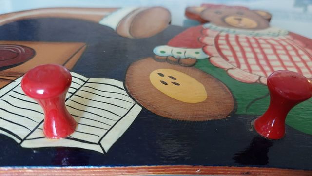 PERCHERO INFANTIL. OSO TEDDY