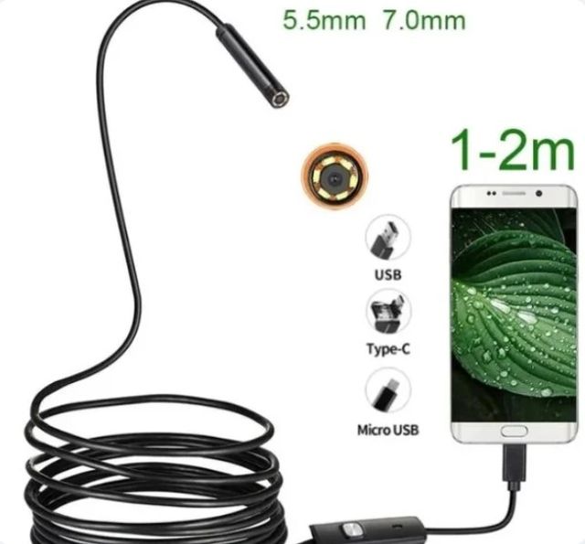 Endoscopio 3 en 1 para teléfono inteligente