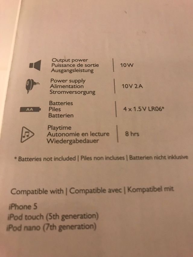 Altavoz base Philips DS3205/12