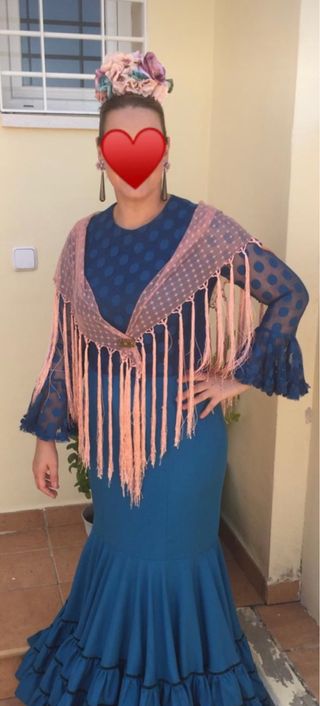 Traje de flamenca talla 42