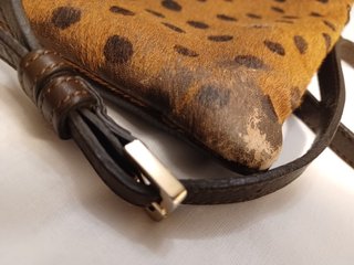 Bolso Bolso en piel con pelo de potro