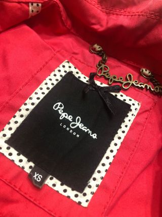 Trench Pepe Jeans rojo T-XS