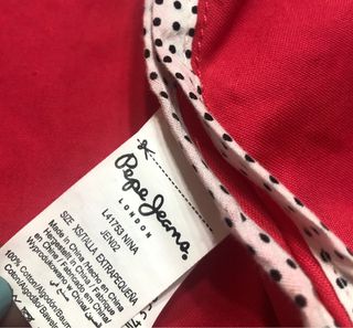 Trench Pepe Jeans rojo T-XS