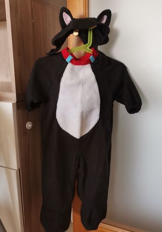 Disfraz bebé gato negro 6-12m