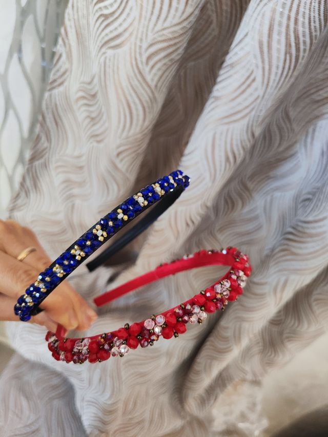 Cerchietto gioiello con perline