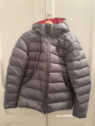 Plumífero Blauer gris de plumas corta