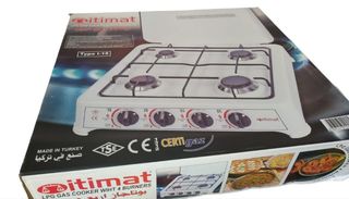 Encimera portátil Hornillo Cocina 4 fuegos Nueva