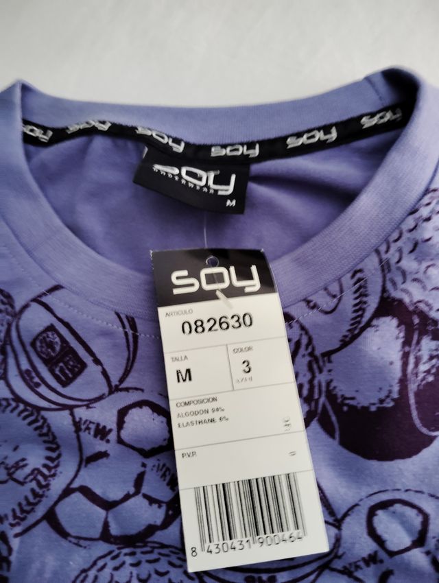 camiseta elastica marca Soy