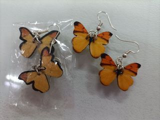 Pendientes madera hechos a mano