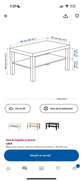 mesa de centro ikea
