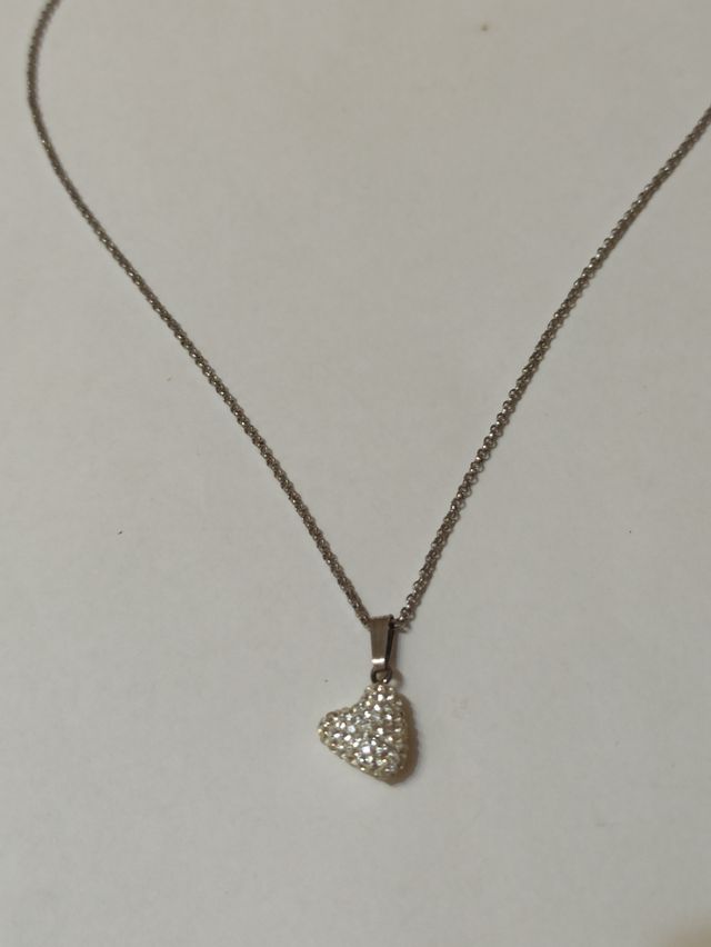 Collana con cuore argento