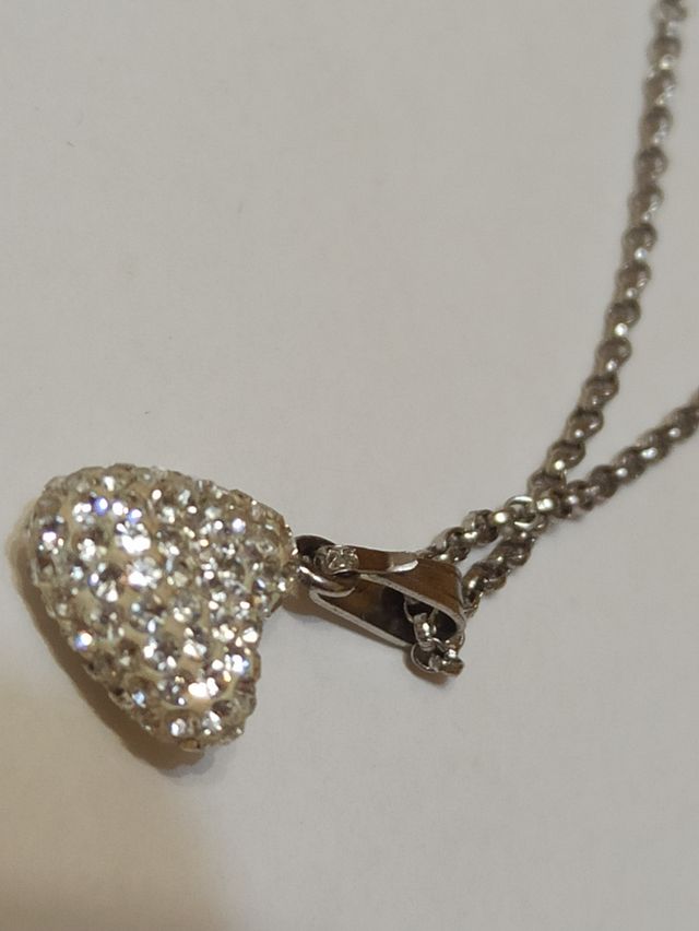 Collana con cuore argento