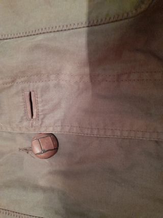 CHAQUETA DE PANA Y POLIPIEL CARAMELO