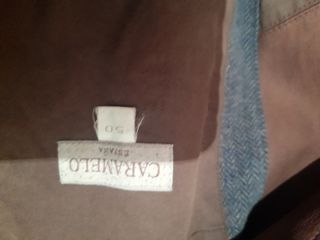 CHAQUETA DE PANA Y POLIPIEL CARAMELO