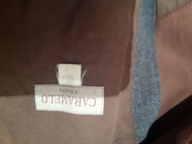 CHAQUETA DE PANA Y POLIPIEL CARAMELO