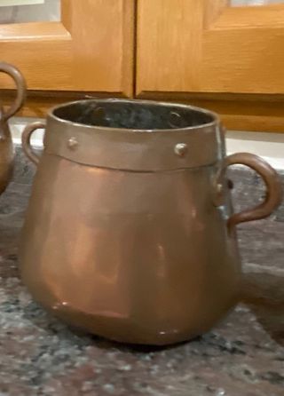 Marmita de cobre antigua