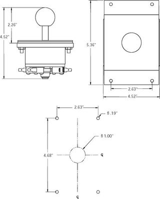 JOYSTICK ARCADE MS. PAC-MAN ORIGINAL 4 DIRECCIONES