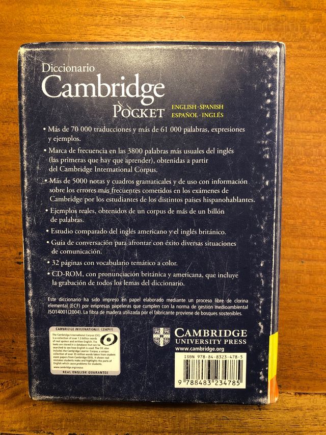 Diccionario Cambridge Pocket