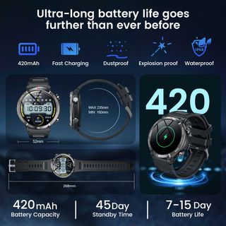 Reloj Smartwatch Llamadas Unisex 2 pulseras NUEVO