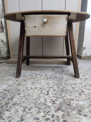 Mesa Antigua de Matanza o Tocinera de Madera