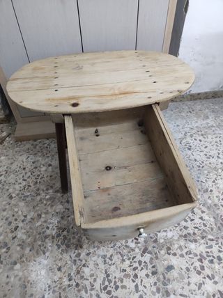 Mesa Antigua de Matanza o Tocinera de Madera