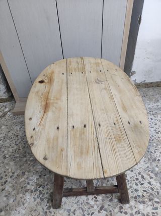 Mesa Antigua de Matanza o Tocinera de Madera