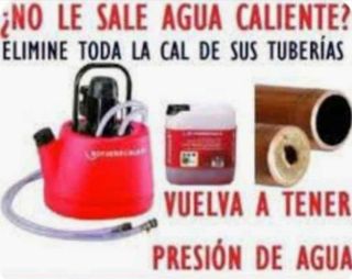 Limpieza de cal en tuberías