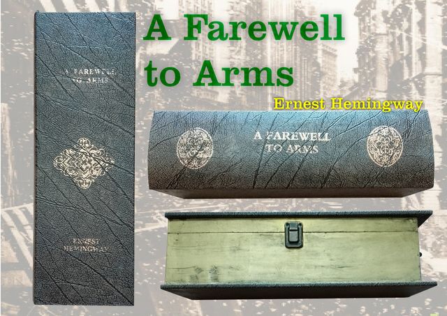 Scatola in legno porta vino A farewell to arms