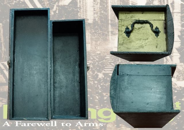 Scatola in legno porta vino A farewell to arms