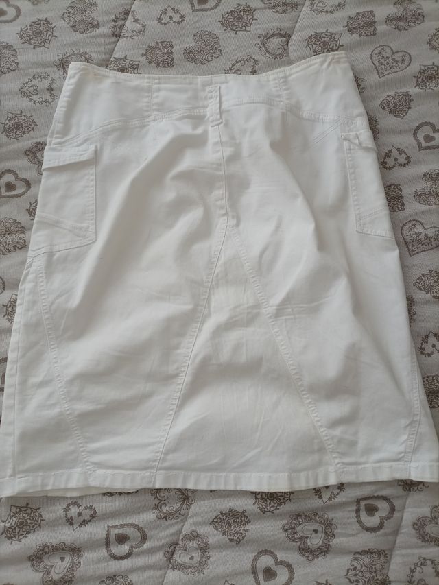 Gonna in jeans bianca 