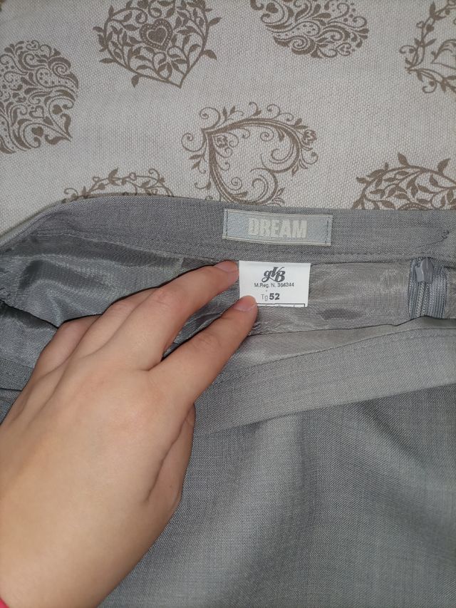 Gonna elegante grigia 