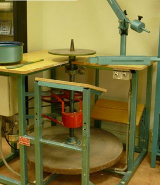 Torno para talla de escayola