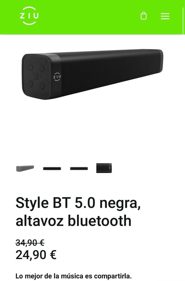 Altavoz batería ZIU