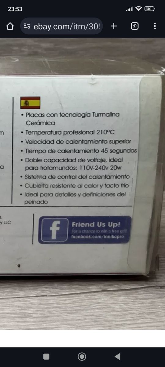 Plancha pelo mini IONIKA