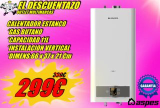 calentador estanco de butano