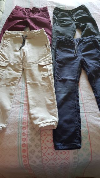 Lote pantalones largos y camisetas 6 años