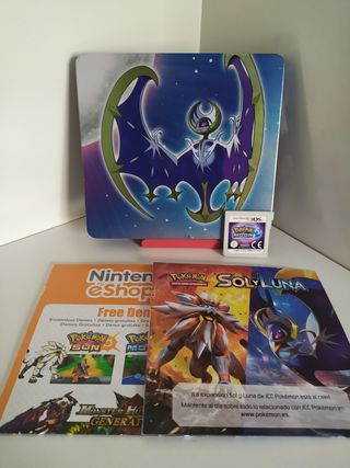 Pokemon Luna SteelBook Juego Nintendo 3DS