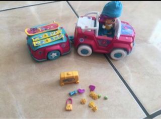 Coche con remolque para la nieve, Pinypon