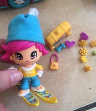 Coche con remolque para la nieve, Pinypon