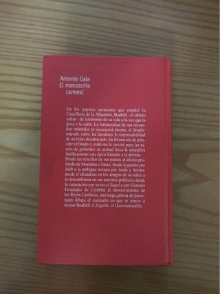 Libro "El manuscrito carmesí" - Antonio Gala