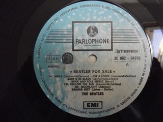 Disco vinile Beatles "for sale" ITA 1970