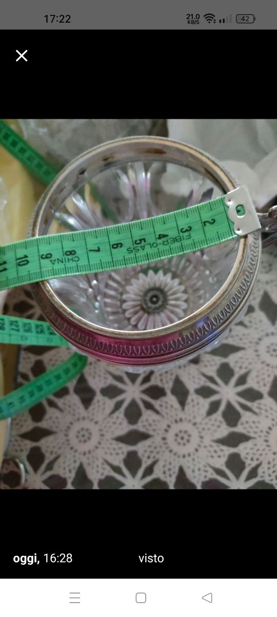 Cristallo di Boemia e Argento Vintage