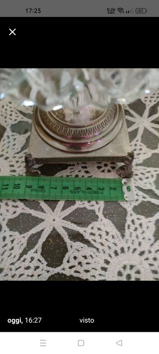 Cristallo di Boemia e Argento Vintage