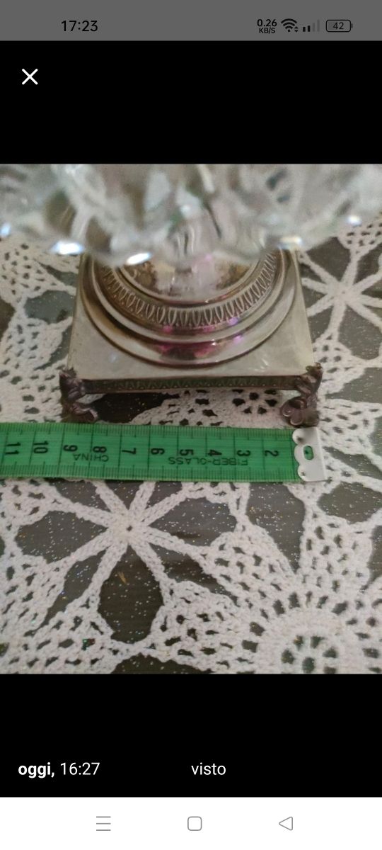 Cristallo di Boemia e Argento Vintage